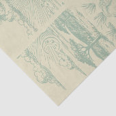 Safari Toile, Baby Wild Adventure Green 薄葉紙 (詳細)