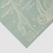 Safari Toile, Neutral Baby Green Boho Adventure 薄葉紙 (詳細)