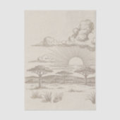 Safari Toile, Neutral Baby Wild Adventure Scene 薄葉紙 (正面)