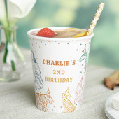 Safari Wild Animals 2nd Birthday 紙コップ