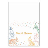 Safari Wild Animals Birthday Buffet Card テーブルナンバー (正面)