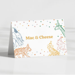 Safari Wild Animals Birthday Buffet Card テーブルナンバー