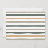 Safari Wild One 1歳の誕生日と写真の招待 招待状 (裏面)