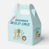 Safari Wild One Birthday フェイバーボックス (裏面サイド)