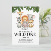 Safari Wild One Birthday 招待状 (スタンド正面)
