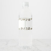 Safari Wild One Birthday Party Water Bottle Label ペットボトルラベル (裏面)