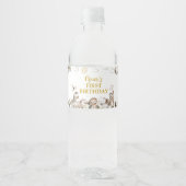 Safari Wild One Birthday Party Water Bottle Label ペットボトルラベル (正面)