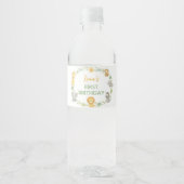 Safari Wild One Birthday Water Bottle Label ペットボトルラベル (正面)