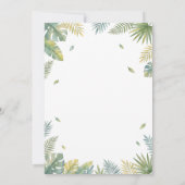 Safari Wild One | Jungle Animal Babys 1st Birthday 招待状 (裏面)