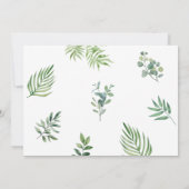 Safari Wild One Jungle Animals 1st Birthday Photo 招待状 (裏面)