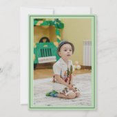 Safari Wild One Watercolor Custom 1st Birthday  招待状 (裏面)