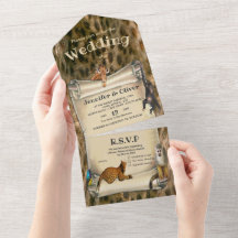 Safari Wildlife All In One Weding Invite