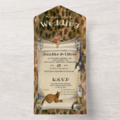 Safari Wildlife All In One Weding Invite オールインワン招待状 (内側)