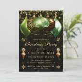 Safari Wildlife Baubles Christmas Party 招待状 (スタンド正面)