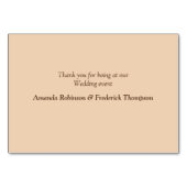 Safari Wildlife Outdoorのテー結婚ブルカード テーブルナンバー (裏面)