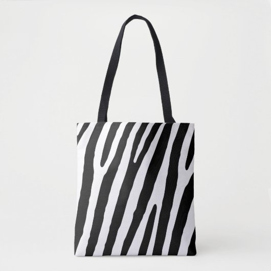 Safari zebra print. Strepen, streep lijn patroon. トートバッグ (正面)