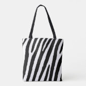 Safari zebra print. Strepen, streep lijn patroon. トートバッグ (裏面)