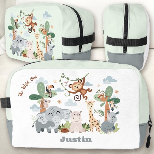 Safari ZOO Animals The Wild One Boy Lunch Box ドップキット