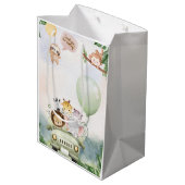 Safari Zoo Birthday Medium Gift Bag ミディアムペーパーバッグ (裏面アングル)