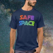 SAFE宇宙- はっきりした Rainbow Statement Shirt Tシャツ