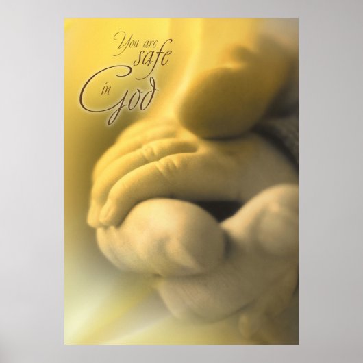 SAFE IN GOD - Christian Religious Poster ポスター (正面)