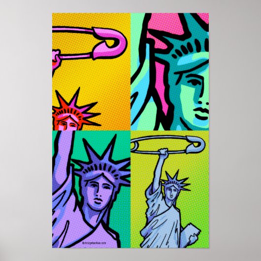 SAFE Liberty Dot Poster #7 4アップ: 11 X 16.5 ポスター (正面)