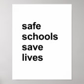 safe schools save lives ポスター (正面)