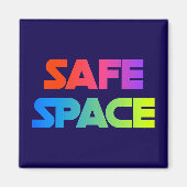 SAFE SPACE – 太い虹色のマグネット マグネット (正面)