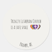 Safe Space Sticker Set  ラウンドシール (正面)