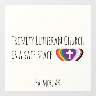 Safe Space Window Cling ウィンドウサイン