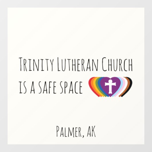 Safe Space Window Cling ウィンドウサイン (シート)