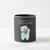 SAFE THE POLAR BEARS\CUTE AND WHITE POLAR BEAR マグカップ (中央)