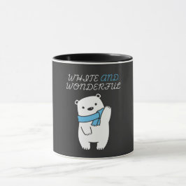 SAFE THE POLAR BEARS\CUTE AND WHITE POLAR BEAR マグカップ