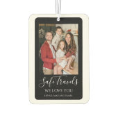 Safe Travels Dad Gift Custom Photo Car カーエアーフレッシュナー (裏面)