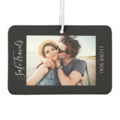 Safe Travels Gift For Him Custom Photo Car カーエアーフレッシュナー (裏面)