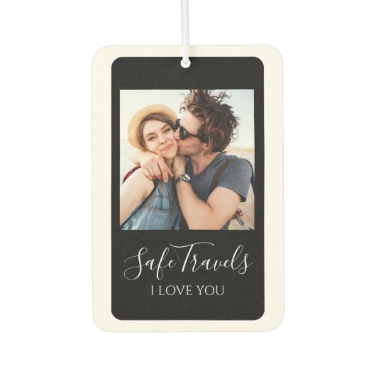 Safe Travels Gift For Him Custom Photo Car カーエアーフレッシュナー (正面)