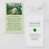 Safely Home Memorial Irish Blessing Prayer Card 名刺 (正面/裏面)
