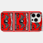 Safety 日本の Matchesアートこうもり Case-Mate iPhoneケース (裏面 (横))