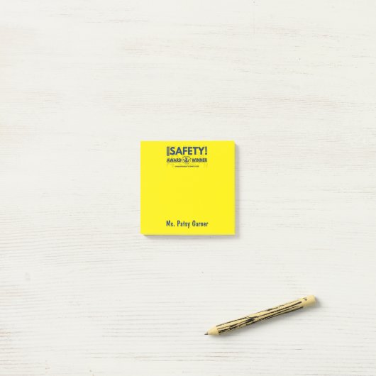 Safety Award Post-It Note ポストイット (デスク上)