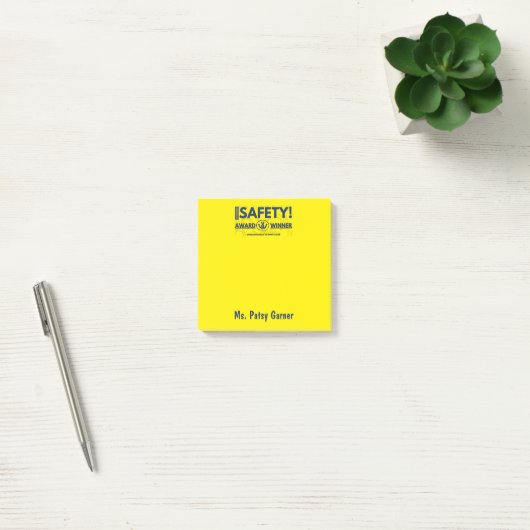 Safety Award Post-It Note ポストイット (オフィス)