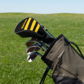 Safety Bee Nostalgic Across Striping with Name ゴルフヘッドカバー (インサイチュ)