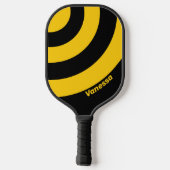 Safety Bee Nostalgic Circle Stripe with Name ピックルボールラケット (裏面)