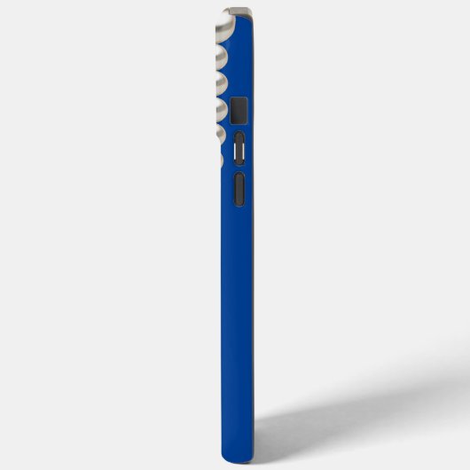 Safety Blue Pearl necklace Case-Mate iPhoneケース (裏面 / 左)