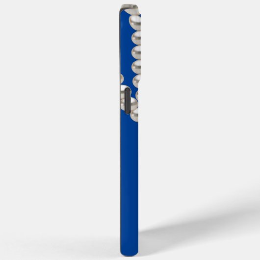 Safety Blue Pearl necklace Case-Mate iPhoneケース (裏面 / 右)