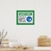Safety First ポスター (キッチン)