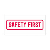 Safety First - 自動捺印スタンプ セルフインキングスタンプ (デザイン)