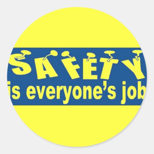 SAFETY is Everyone's Job ラウンドシール (正面)