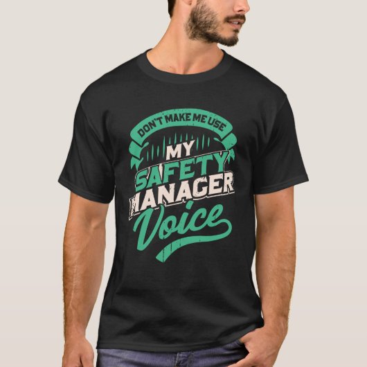 Safety Managerの音声を使用しない Tシャツ (正面)