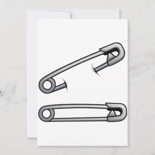 Safety Pins Invitations 招待状 (正面)