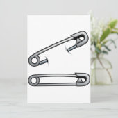 Safety Pins Invitations 招待状 (スタンド正面)